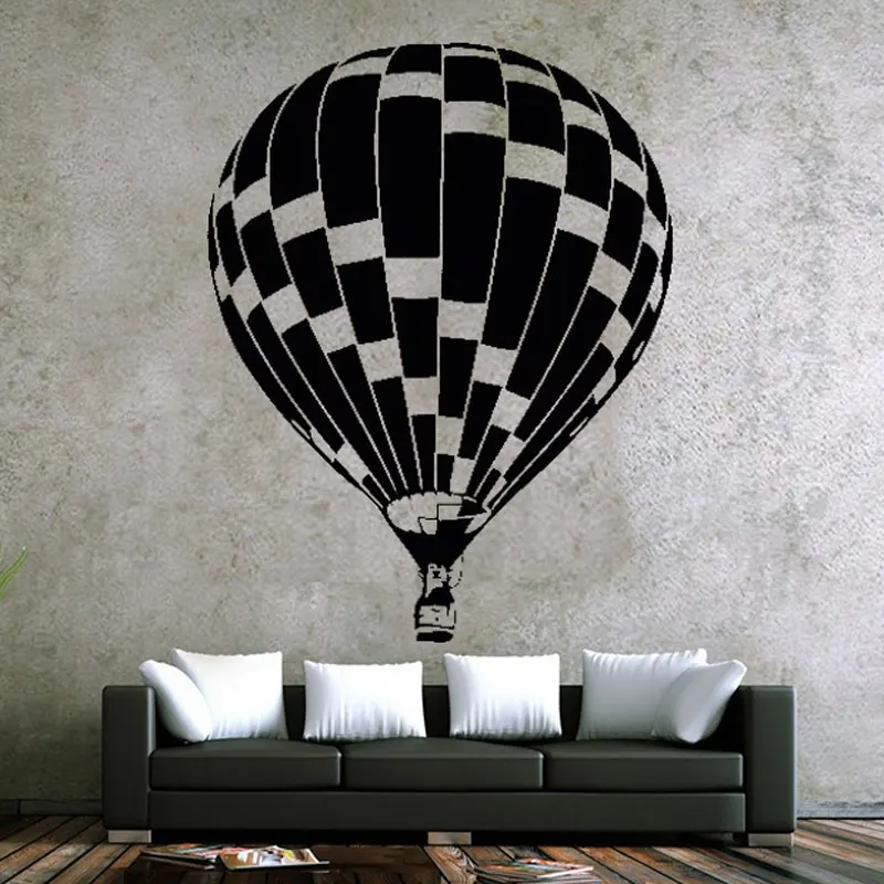 

Romantic hot air balloon Creative simple personality wall stickers can be removed home decoration mural room decal