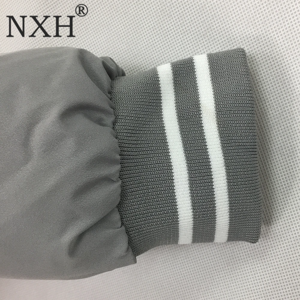 NXH материал для девочек, осенняя модная куртка-пилот, Женская Базовая куртка с длинным рукавом, Повседневная теплая верхняя одежда, хорошее качество