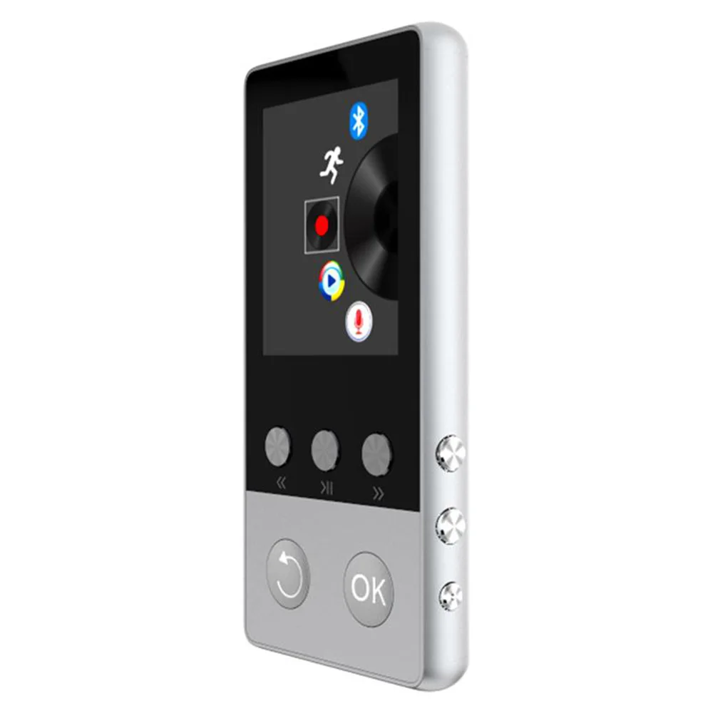 400 мАч Bluetooth4.0 MP3 Плеер 1 8 дюймов TFT Экран mp3 плеер с голосом Регистраторы шагомер