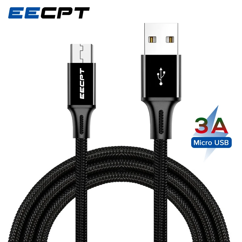 Кабель Micro USB EECPT 3A для Samsung S7 S6 кабель быстрой зарядки и передачи данных Xiaomi Redmi Note 5