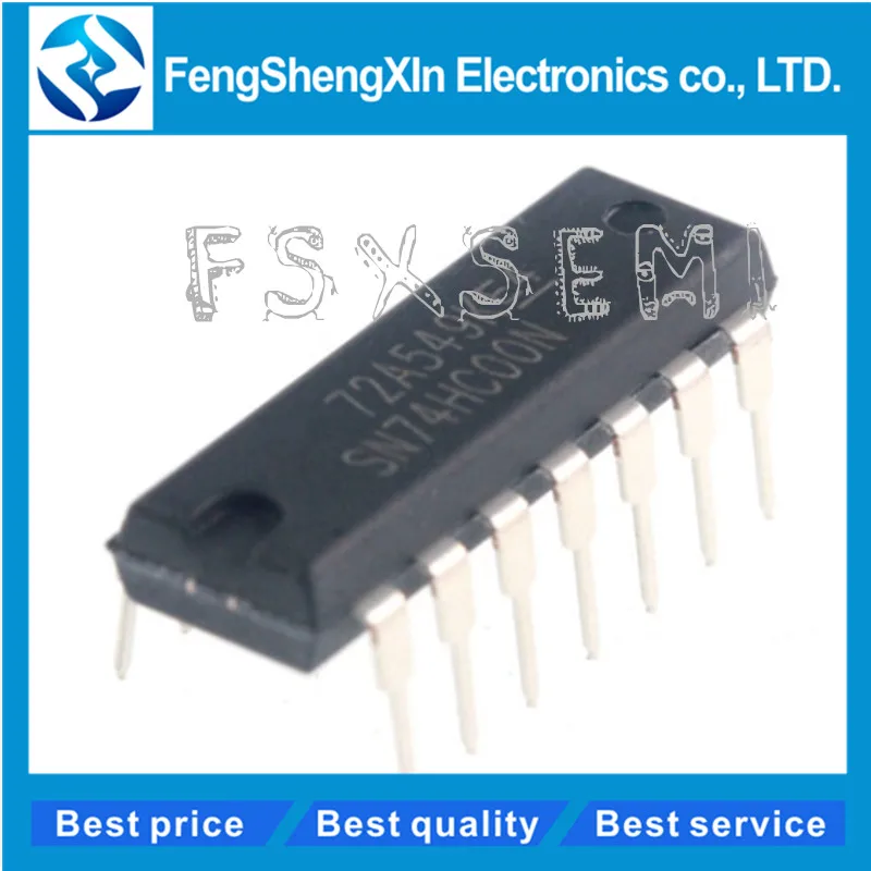 100 шт./лот Новый 74HC00 74HC00N SN74HC00N DIP 14 IC|10 pcs| |