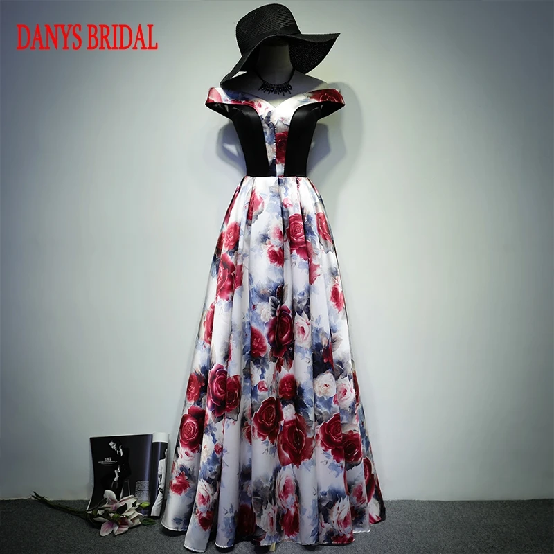 

Beautiful Long Floral Evening Dresses Party on Sale Women Prom Formal Evening Gowns Dresses vestido de festa longo