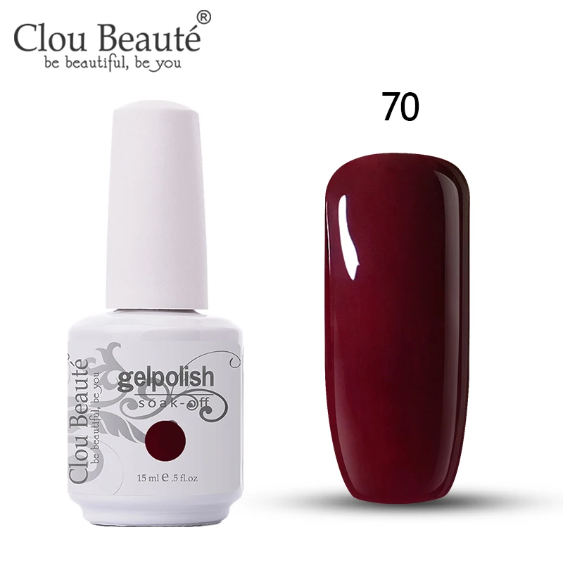 11070 Clou Beaute 15 мл замачиваемый УФ светодиодный Гель-лак для ногтей Базовое покрытие без протирания гель для ногтей золотой блеск телесного цвета лак 244 цветов - Цвет: 11070