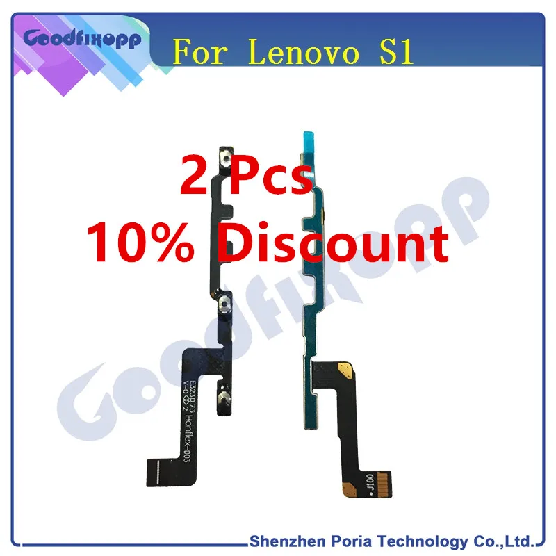 Original For Lenovo S1 Power On Off Volume Button Up Down Key Flex Cable Ribbon Replacement Parts | Мобильные телефоны и