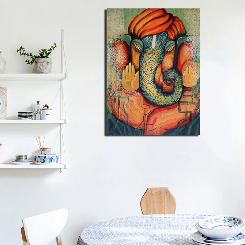 Современные Ganesha обои минималистичный художественный холст постер Картина