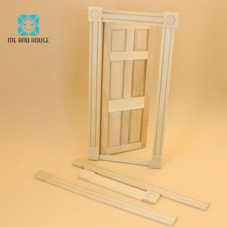 Кукольный домик DIY дверь миниатюрные куклы Квадратные аксессуары для деревянной