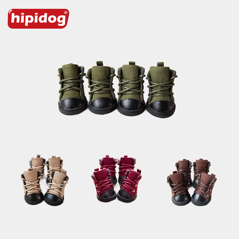 Hipidog зима осень кошка собака обувь освобождение Нескользящие мягкие парусиновые