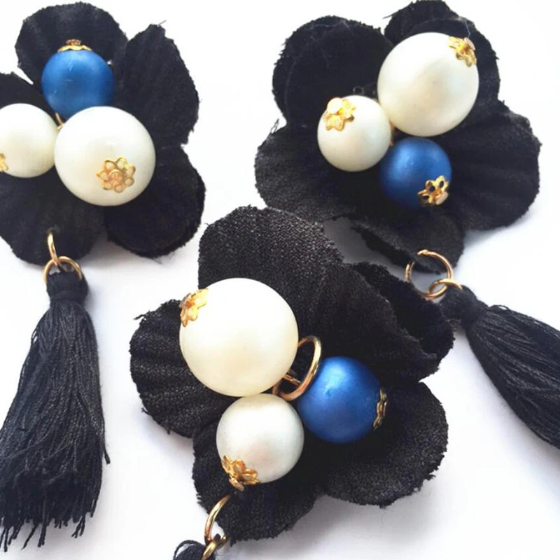 С булавкой корейская мода брошь с кисточкой бусины DIY Одежда декоративная
