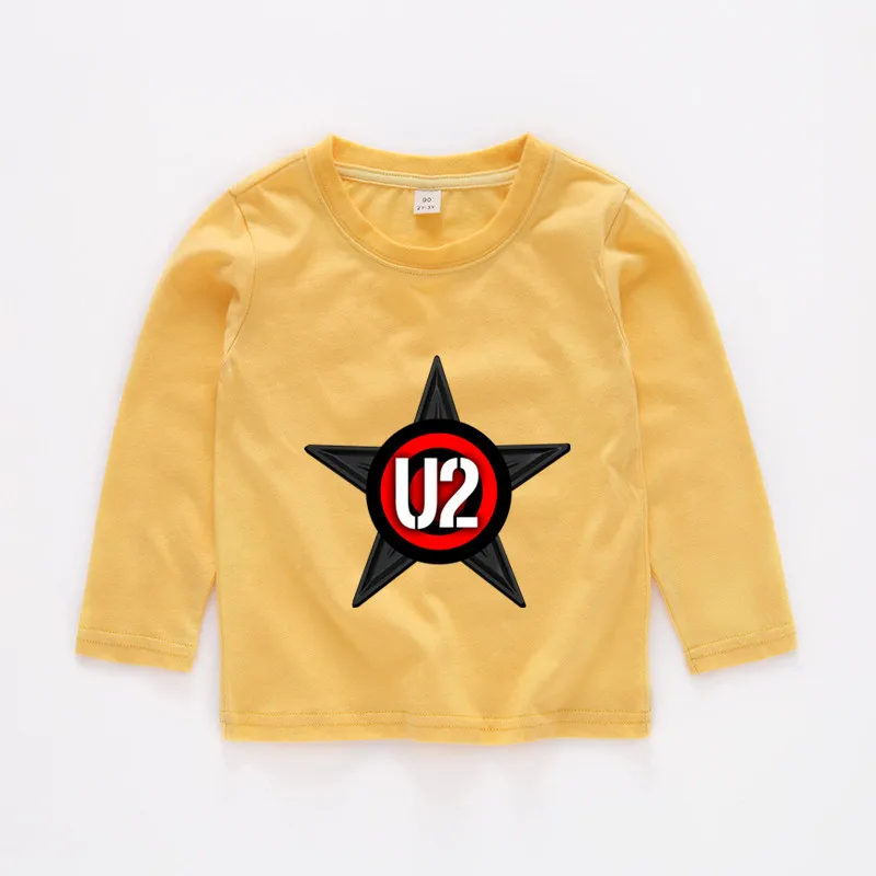 От 2 до 12 лет Детская U2 для маленьких Топы девочек Одежда мальчиков детская одежда