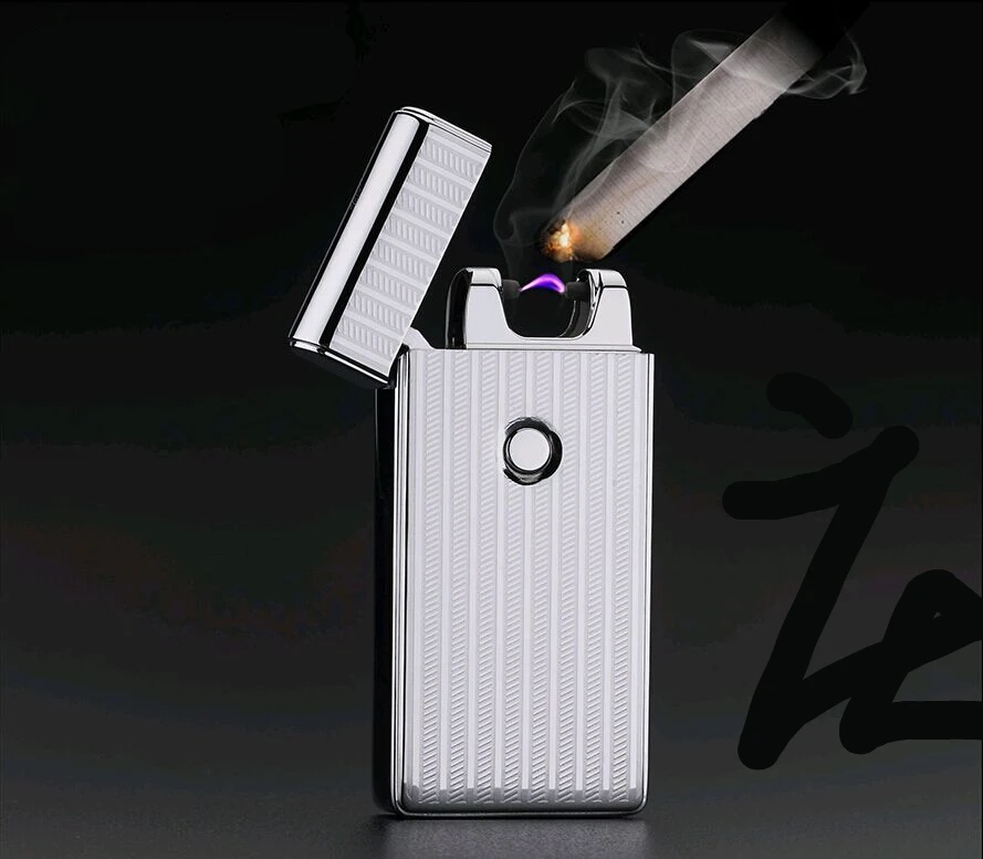 Бренд Для мужчин зажигалка USB зарядка импульс дуги сигарет Зажигалки случае