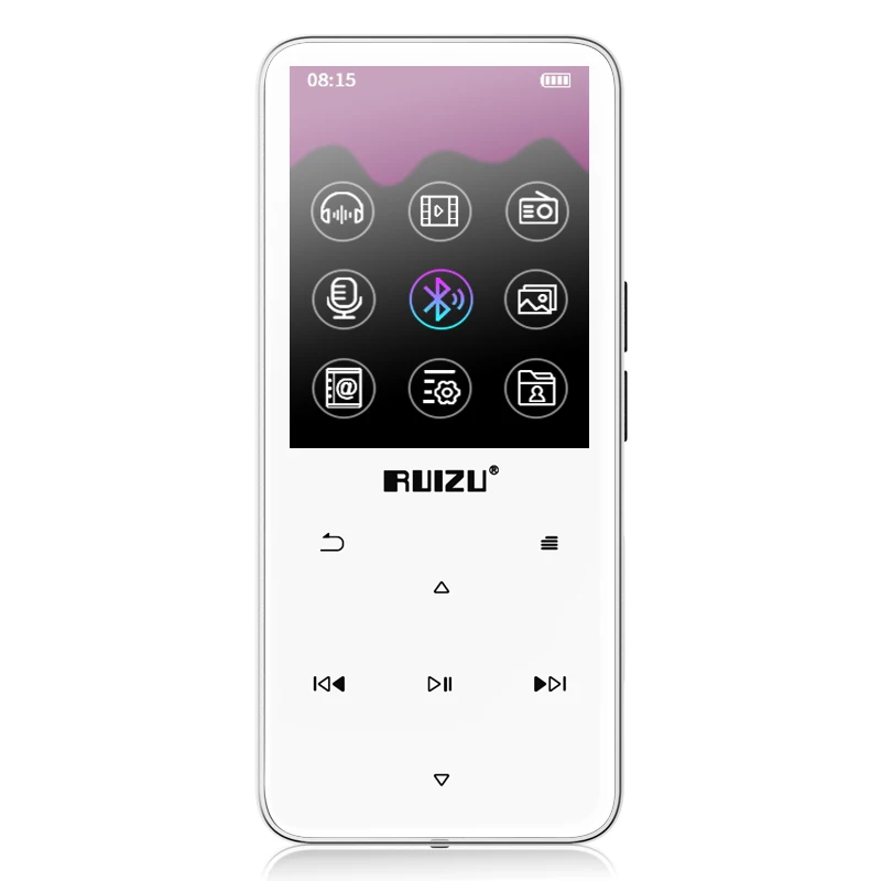 white RUIZU mp3 D10 MP3-плеер Usb 8 Гб 16 г для хранения 2,4 дюймов HD цветной экран воспроизводить Высокое качество видео Радио Fm Электронная книга музыкальный плеер - Цвет: white
