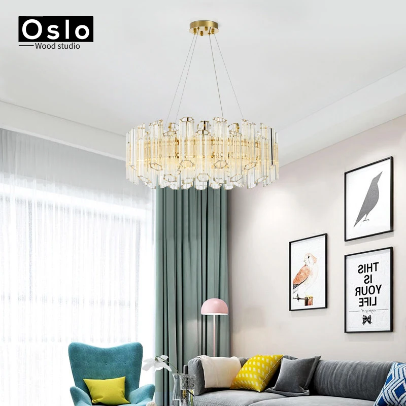 Plum glass G9 Modern Gold LED Chandelier Lighting Fixture Crystal Chandeliers Lustre Dining Room Lamp For Decoration | Лампы и