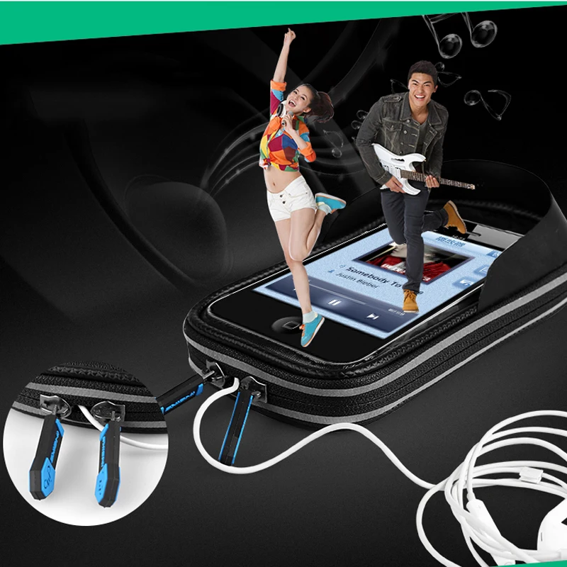 6.2 Дюймов Телефон Велосипед Сумка Непромокаемые Передняя Рама Велосипеда Седло