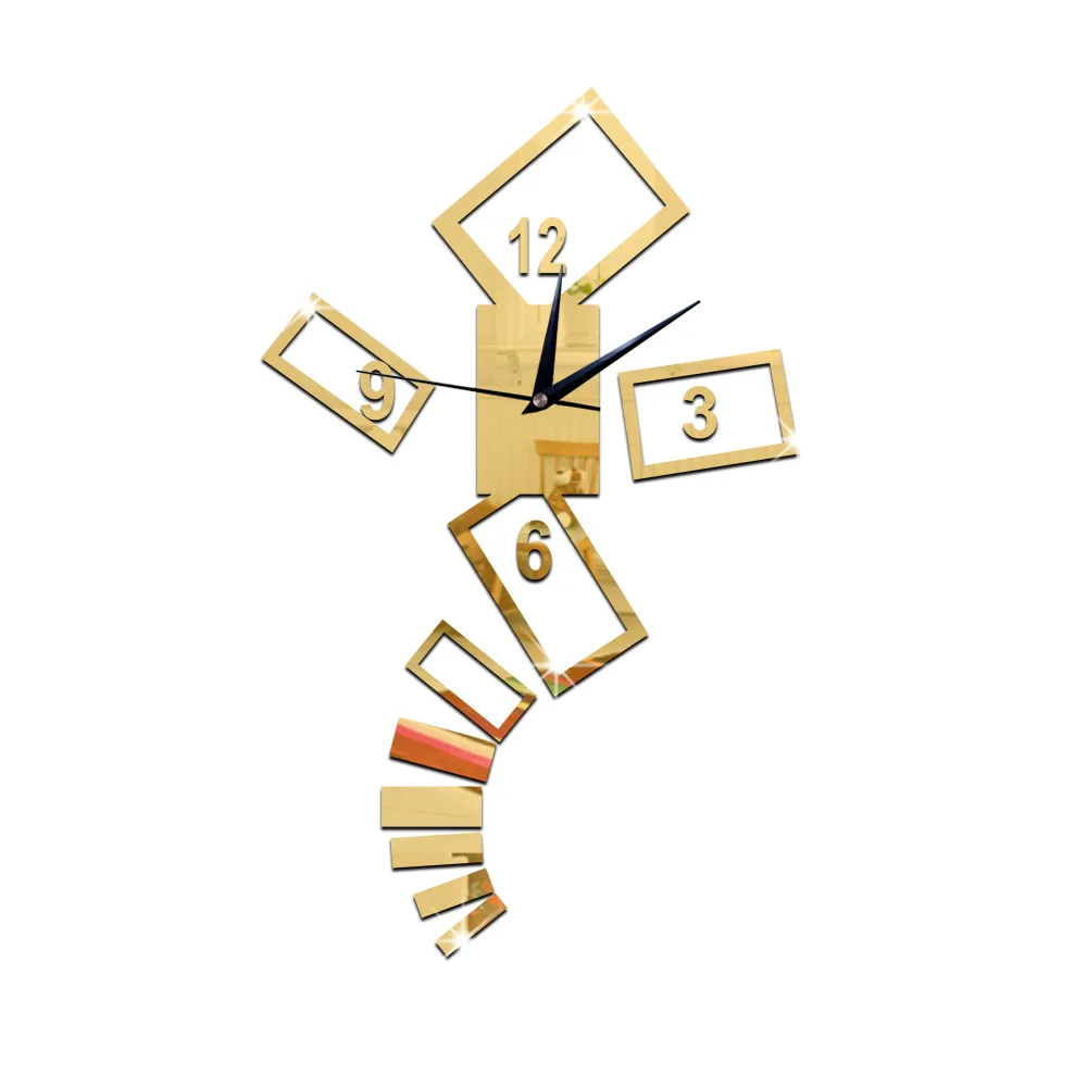 Роман моды Трехмерная настенные часы водонепроницаемый и анти гнили детская