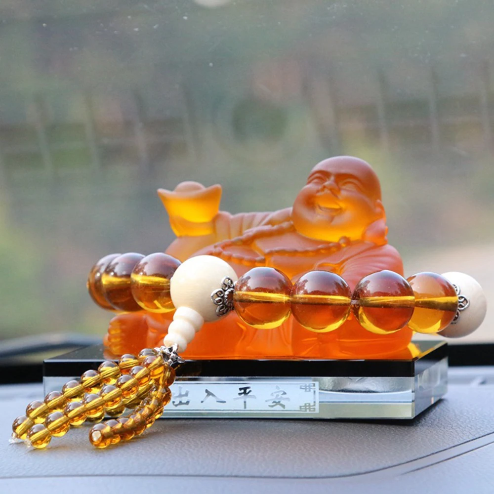Украшение для автомобиля хрустальные бусины Будды бусинки подвеска салона