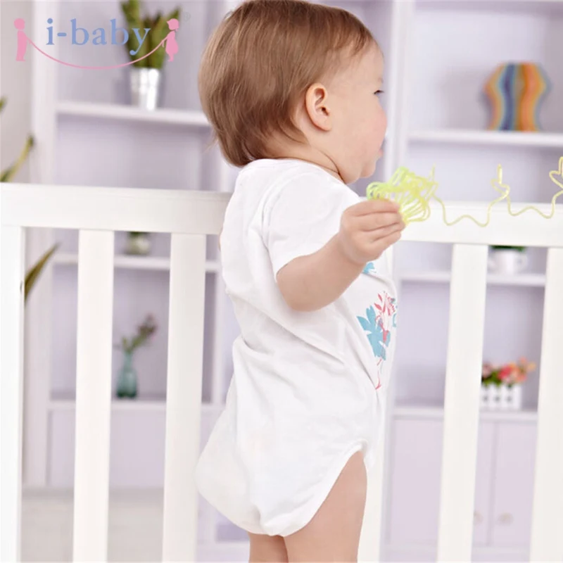 I-baby/детские комбинезоны для новорожденных Одежда мальчиков и девочек 100% хлопок