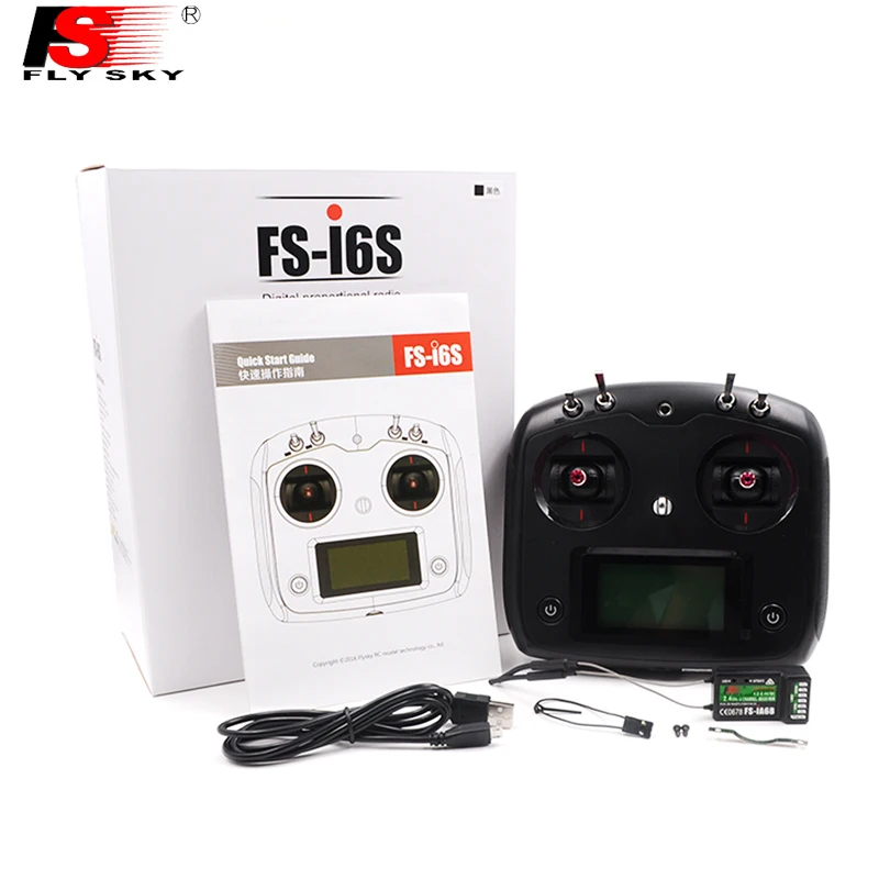 Радиопередатчик FlySky fs i6s радиоприемник 2 4G 6ch iA6b iA10B TX & RX для радиоуправляемого