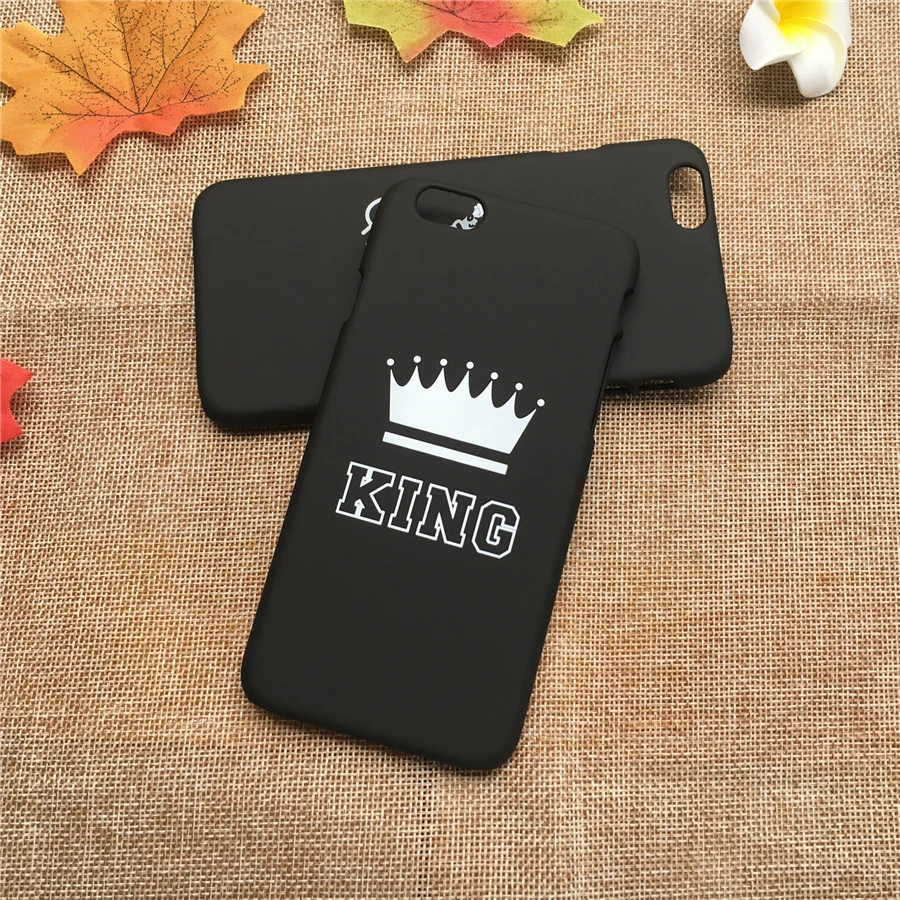 Модные Дизайн Корона телефона чехол для iphone 6 S Plus пары queen King Мягкая силиконовая