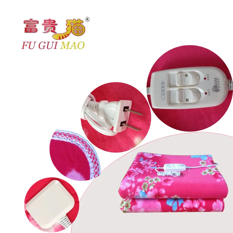 Электрическое одеяло соарин 180*200 см электрическое с подогревом плюшевая двойная