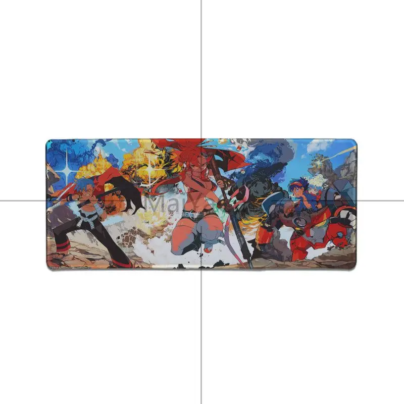 Lock Edge 30x80cm MaiYaCa Гуррен lagann прочный резиновый коврик для мыши уникальный настольный коврик для ноутбука ПК компьютерный коврик xl прочный резиновый коврик для мыши Аниме - Цвет: Lock Edge 30x80cm