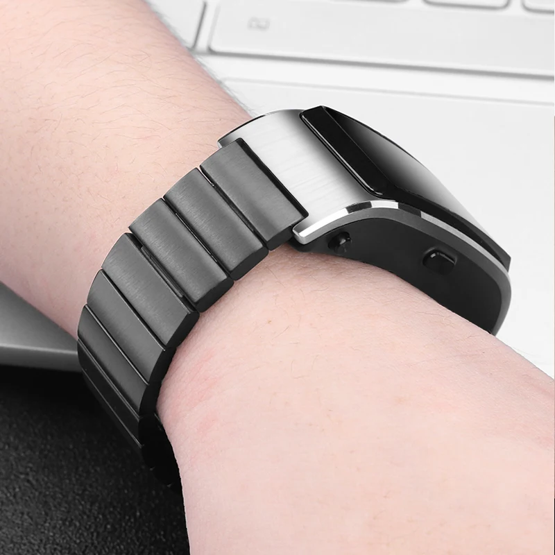 18 мм ремешок из нержавеющей стали для HONOR Watch S1 HUAWEI TalkBand B5 часы сменный