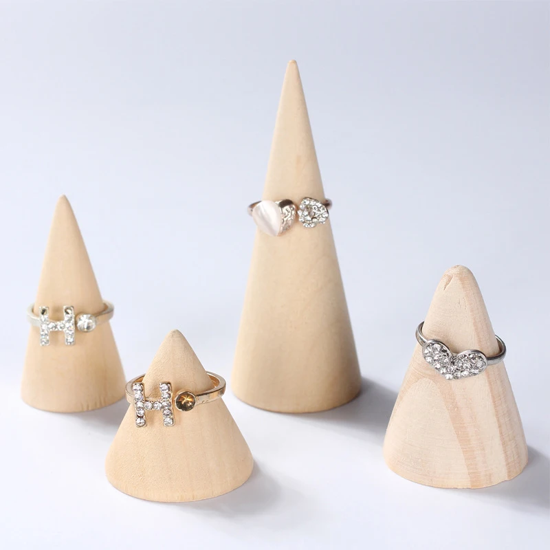 5 шт. подставка для ювелирных изделий из массива дерева|Упаковка и стойки