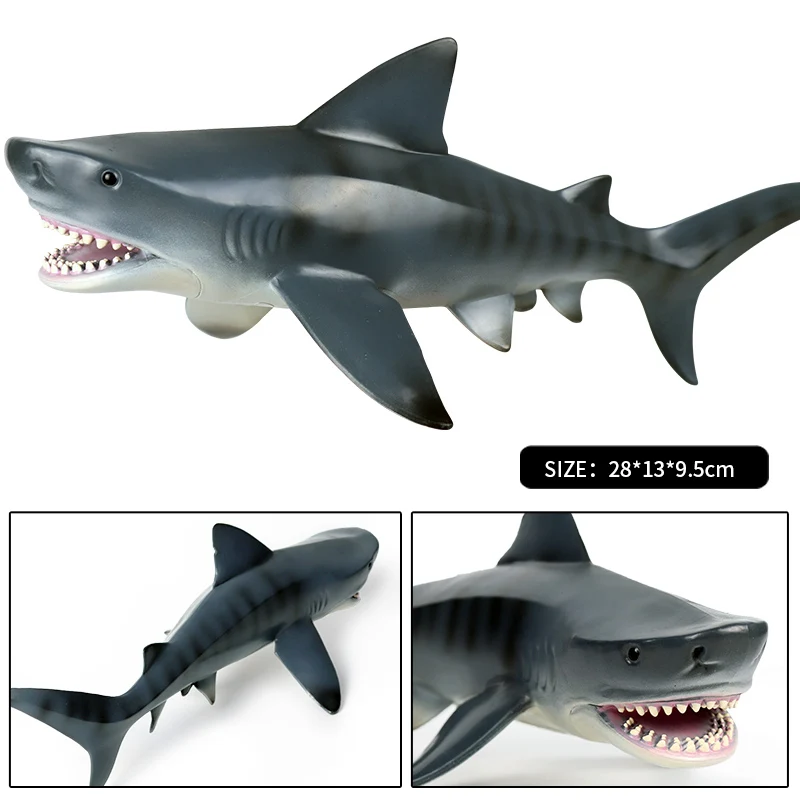 Фигурки морских животных Oenux морские животные дикая голова бульдога Акула модель