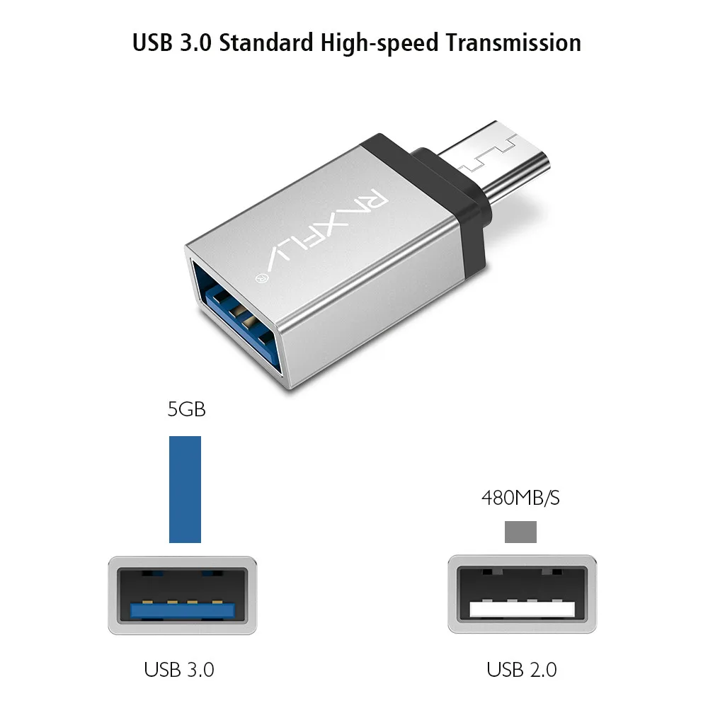 Адаптер USB к Тип C 3 0 OTG адаптер конвертер для Xiaomi 4c 4S 5S плюс OnePlus 3t 2 Нубия Z11 мини|otg usb