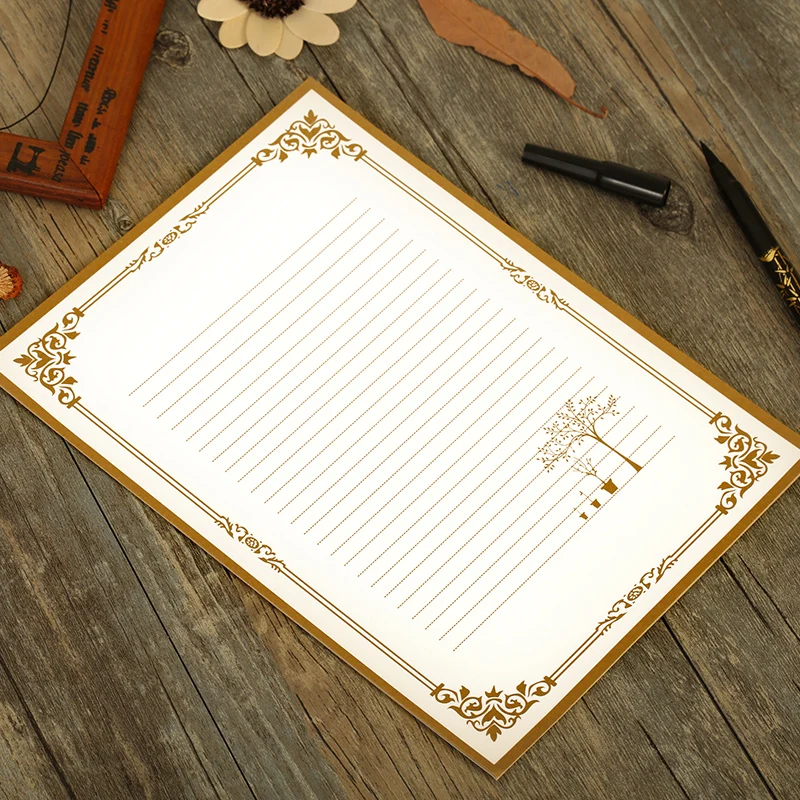 8 шт./упак. европейская винтажная бумага для письма крафт-бумага ретро |