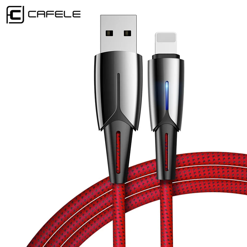 CAFELE USB кабель 2.0A для быстрой зарядки и передачи данных iPhone XS Max XR X 8 7 6 6S 5 5S iPad