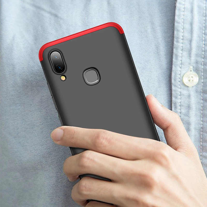 ДЛЯ VIVO Y95 Чехол чехол 360 полная защита Жесткий ПК противоударный для телефона Vivo