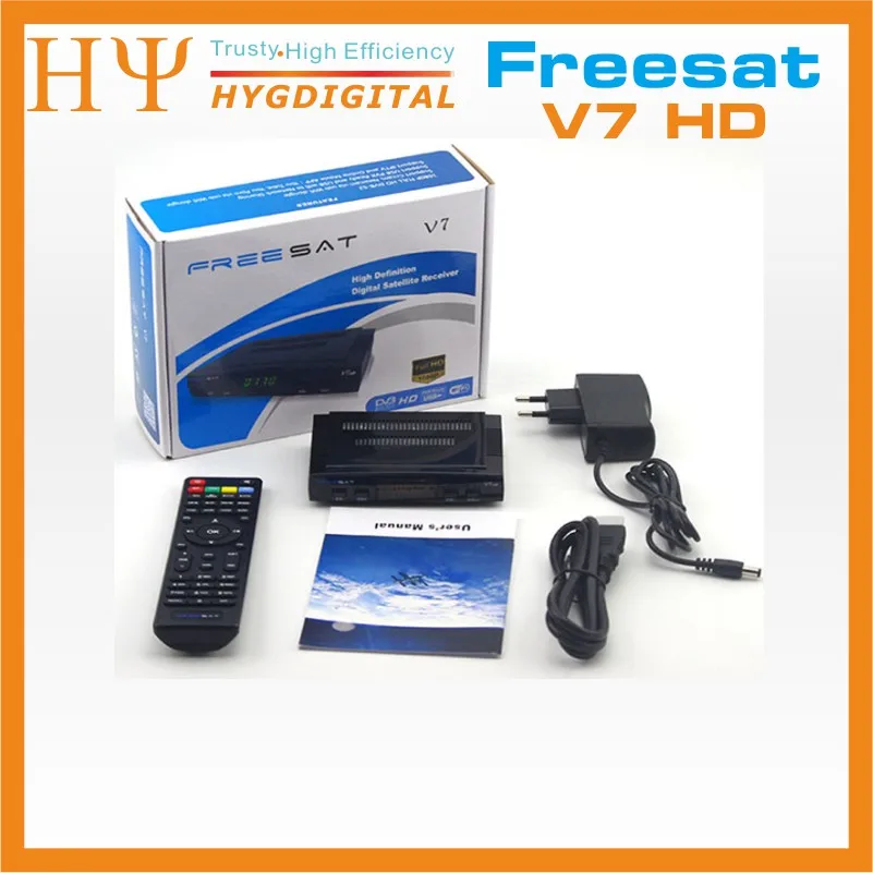 2PCS Freesat V7 with USB WIFI satelite DVB-S2 Support CCcam necamd powervu youtube Satellite Receiver freesat v7 S2 | Электроника