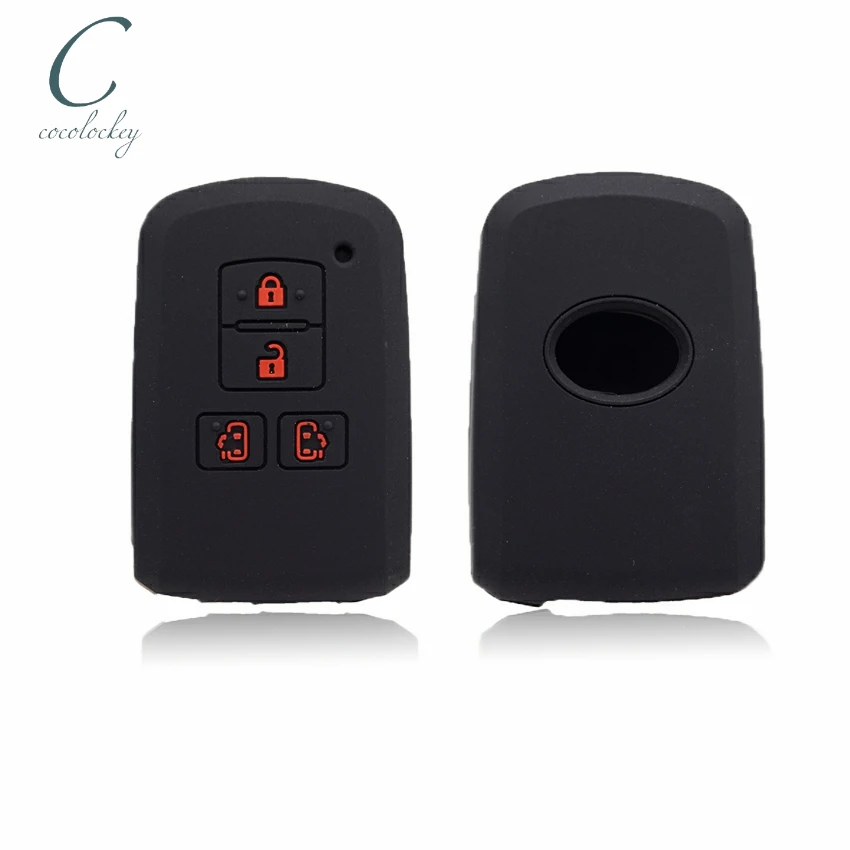 Cocolockey 4 кнопочный силиконовый чехол для автомобильного ключа подходит toyota alphard