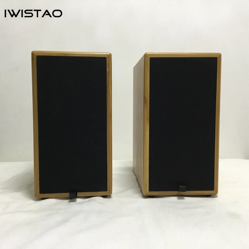 IWISTAO Hi Fi 4 дюймовый лабиринтный динамик с полным диапазоном Бамбуковая Колонка 2x60