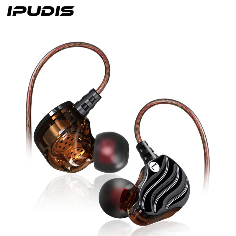 IPUDIS проводные наушники 3 5 мм HiFi двойной динамический с микрофоном|earphone 3.5mm|hifi