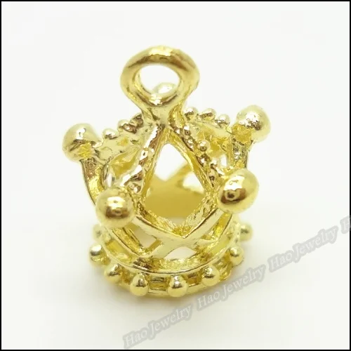 60 шт. подвеска в виде короны из сплава золота и цинка подходит для браслета