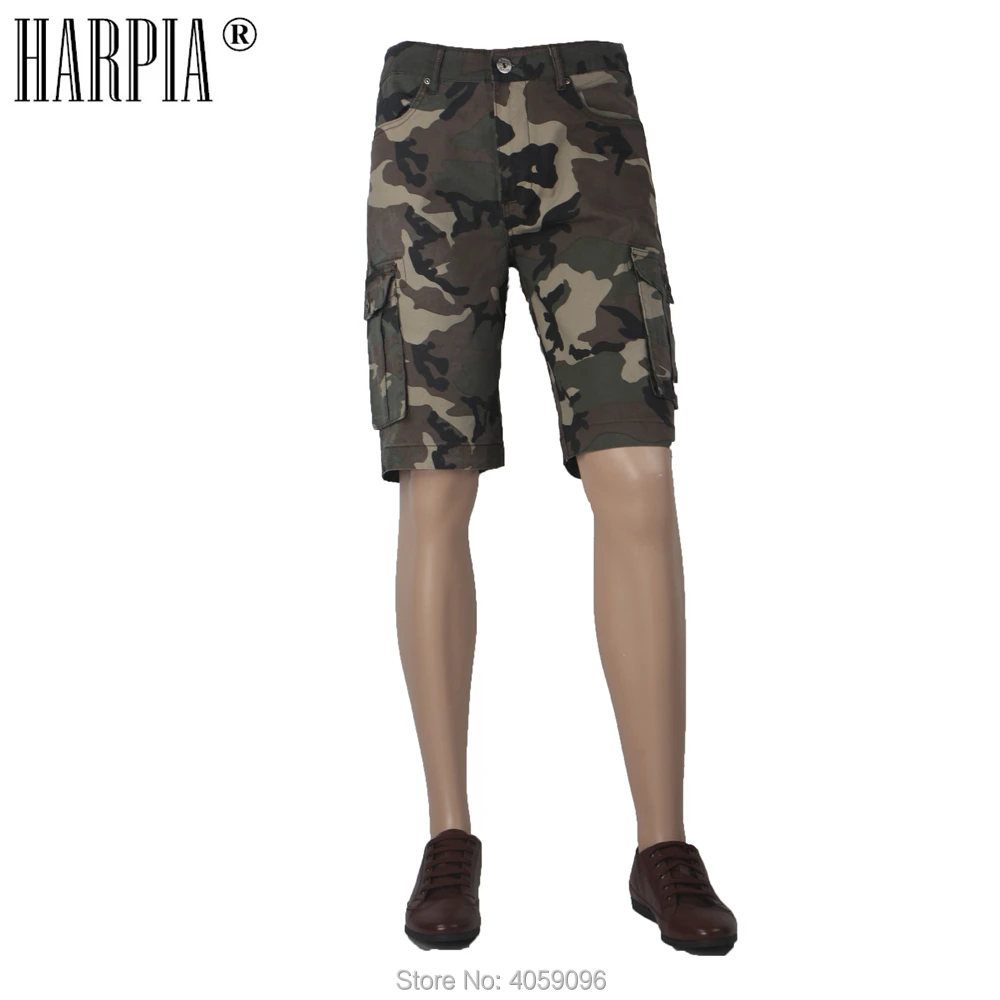 HARPIA новые Брендовые мужские военные карго шорты армейские камуфляжные хлопковые
