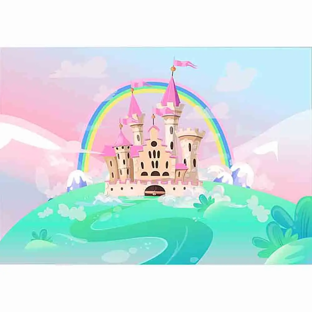 Allenjoy фоны для фотостудии сказочный замок Милая фантазия дворец Радуга фон
