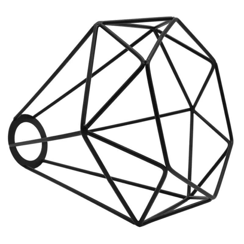 4 шт. Подвесная лампа из кованого железа в форме алмаза ретро люстра Эдисона чехлы