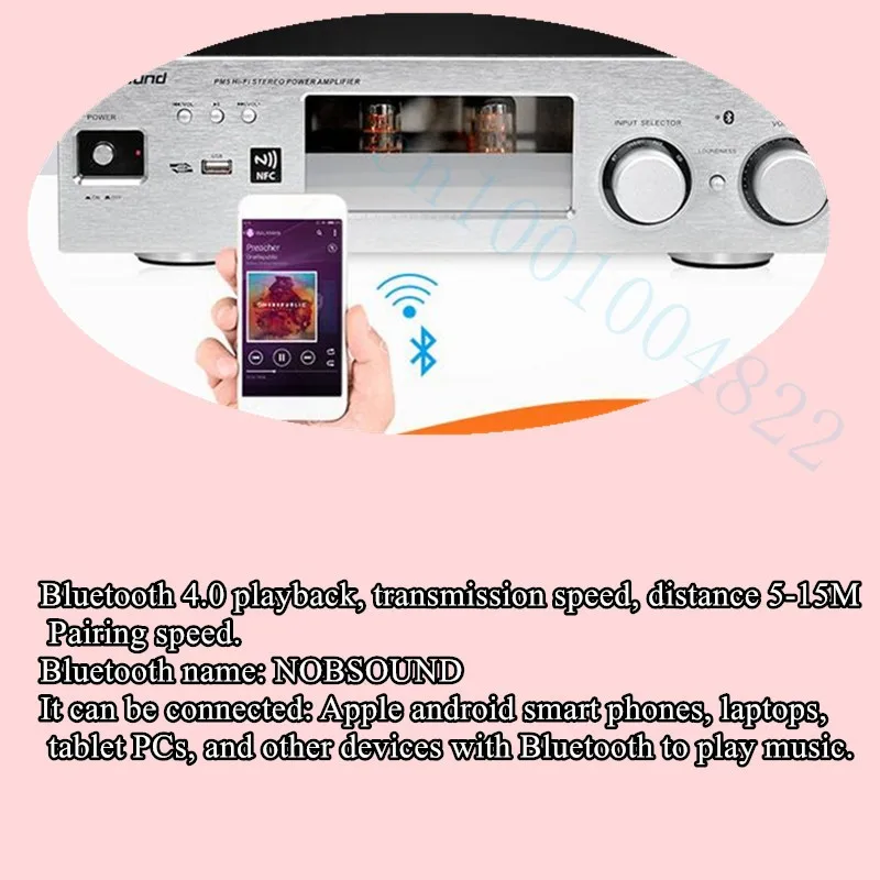 Nobsound PM5 Hi Fi 2 1 усилитель вакуумной трубки Bluetooth домашний аудио только USB/FLAC/APE 120 Вт +