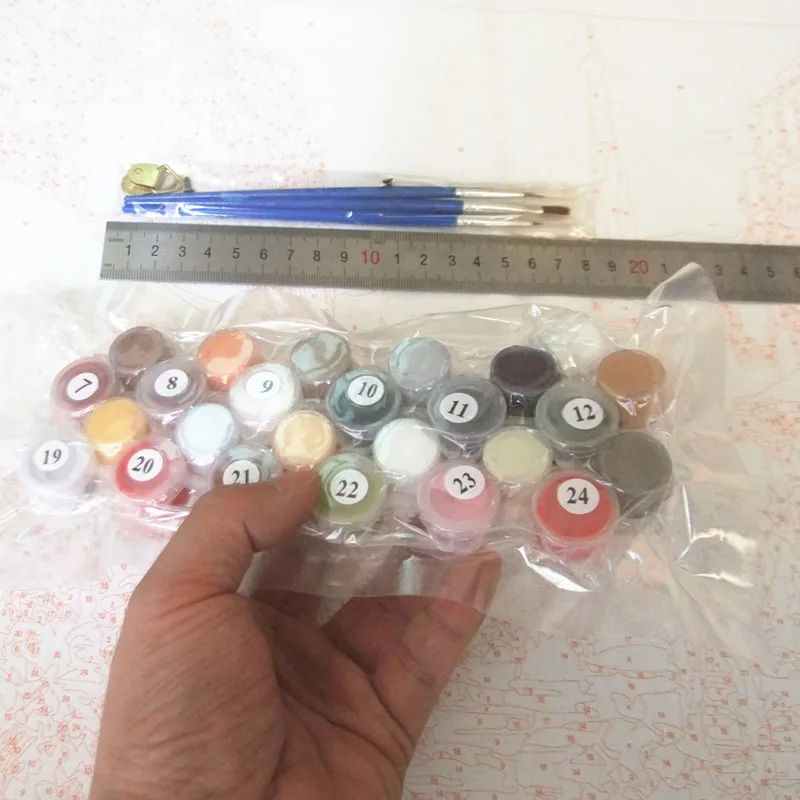 Бескаркасная картина по номерам ручная роспись цифровая маслом DIY на холсте