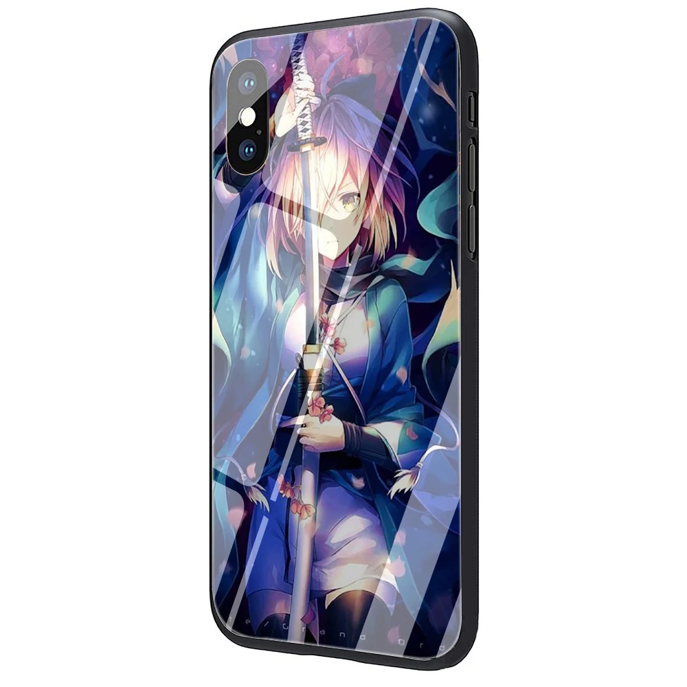 G2 Fate Grand Order аниме закаленное стекло чехол для телефона iphone 5 5S 6 6S Plus 7 8 Plus X XS XR 11 Pro Max - Цвет: G2