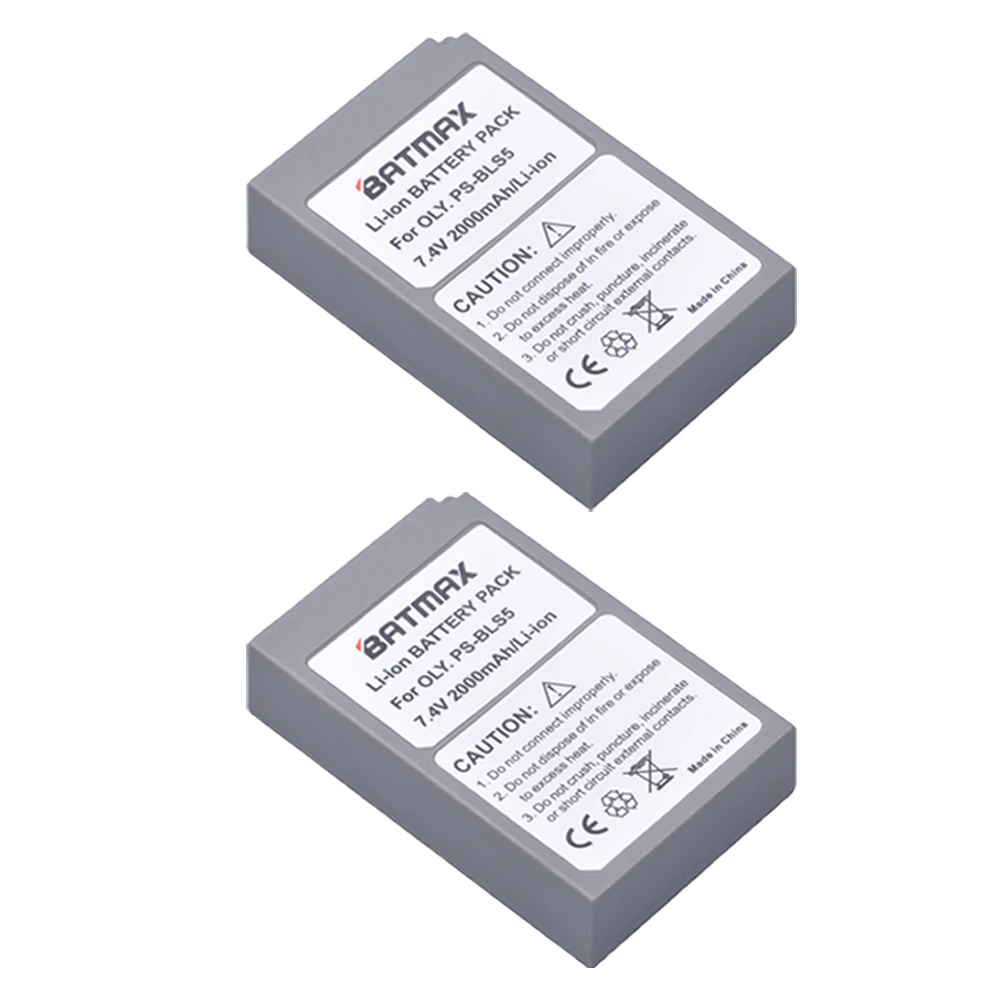 2 шт. PS-bls5 BLS-5 BLS5 BLS 5 BLS-50 батарея + зарядное устройство с ЖК-дисплеем USB для Olympus OM-D E-M10
