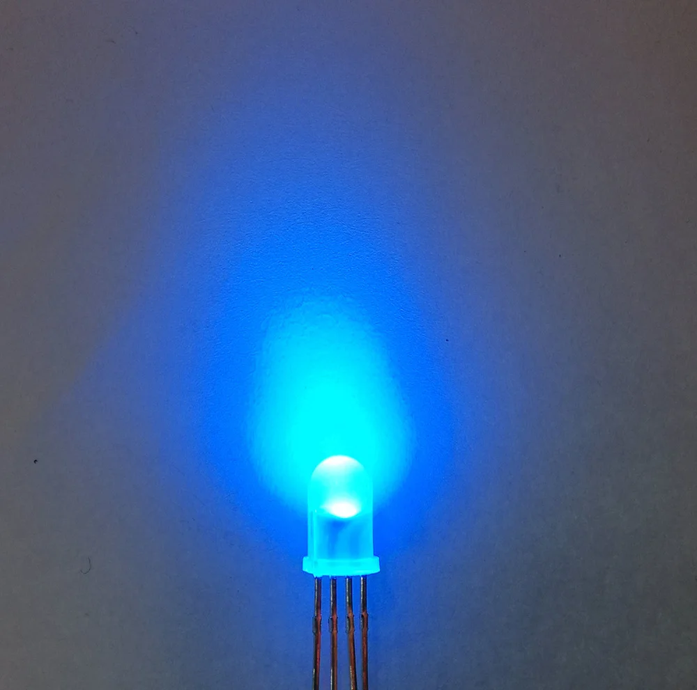 Бесплатная доставка 50 шт./лот LED 5 мм Общий Анод RGB 4Pin трехцветные диоды f5 диффузный