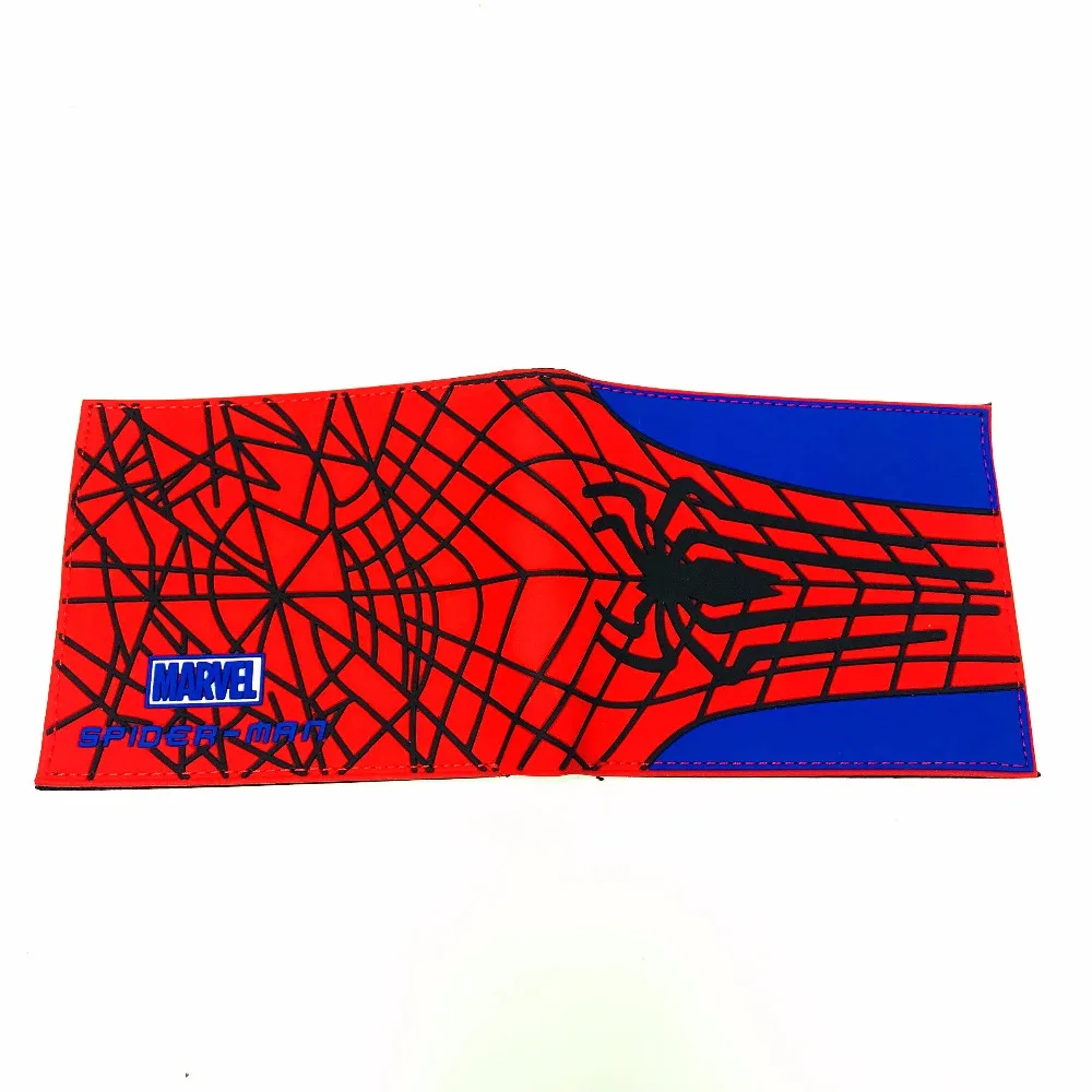 Новое прибытие Marvel Super Hero Человек паук кошелек короткие ПУ кожа Для мужчин