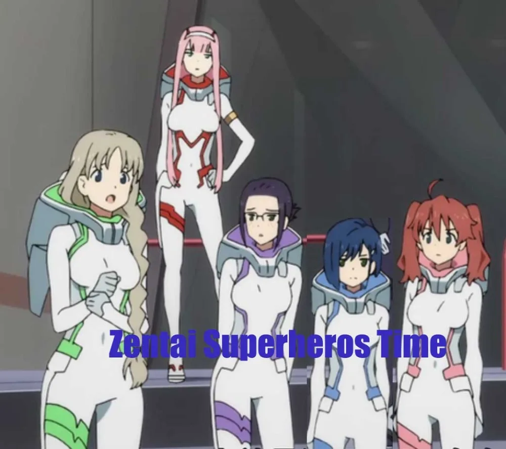 Костюм для косплея голубой красный Zero Two 002 Ichigo Ikuno Oro kokmiku| |