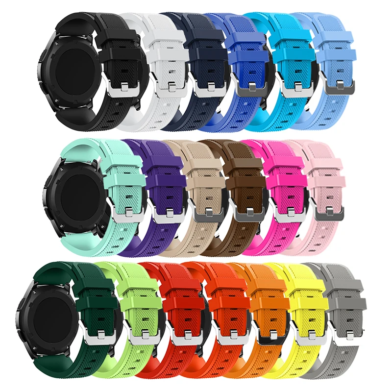 

Laforuta Gear S3 Watch Band For Samsung Galaxy watch 46mm Huawei Watch GT Strap Silicone Fitness Loop 22mm Quick Release Bands