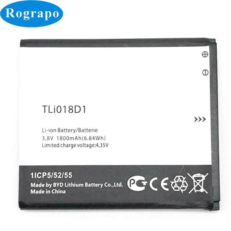 

1800mAh TLi018D1 Battery For Alcatel One Touch Pop D5 Dual 5038x OT5038X Pop 3 5015D OT 5016 Phone Batterie Batterij Bateria