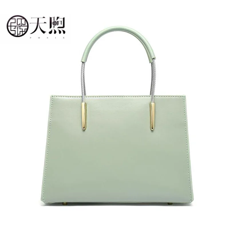 Pmsix New cowhide luxury leather printing bags designer women Leather bag shoulder crossbody for | Багаж и сумки