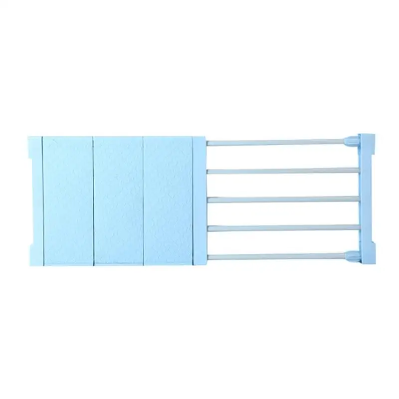 Blue 38-55cm Настенный кухонный стеллаж Экономия пространства полки шкафа держатели регулируемый шкаф, органайзер для хранения полки - Цвет: Blue 38-55cm